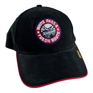 White Pass & Yukon Route 2010 Railroad Skagway Hat Black Hook Loop Cap Alaska